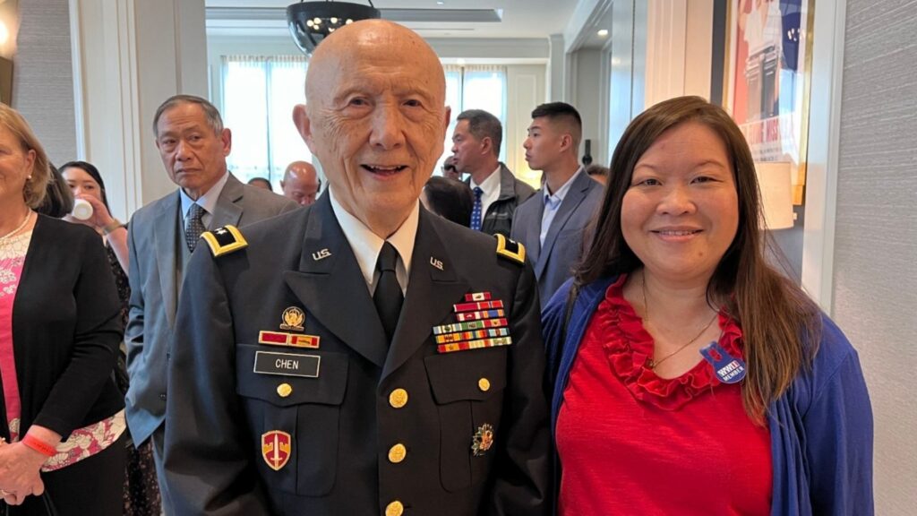 Major General William Chen with Grace Leo