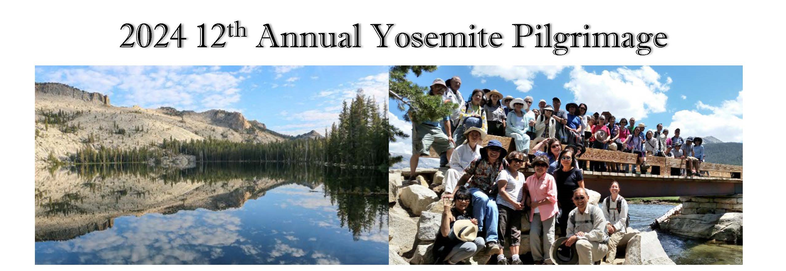 2024 12th Annual Yosemite Pilgrimage Flyer header