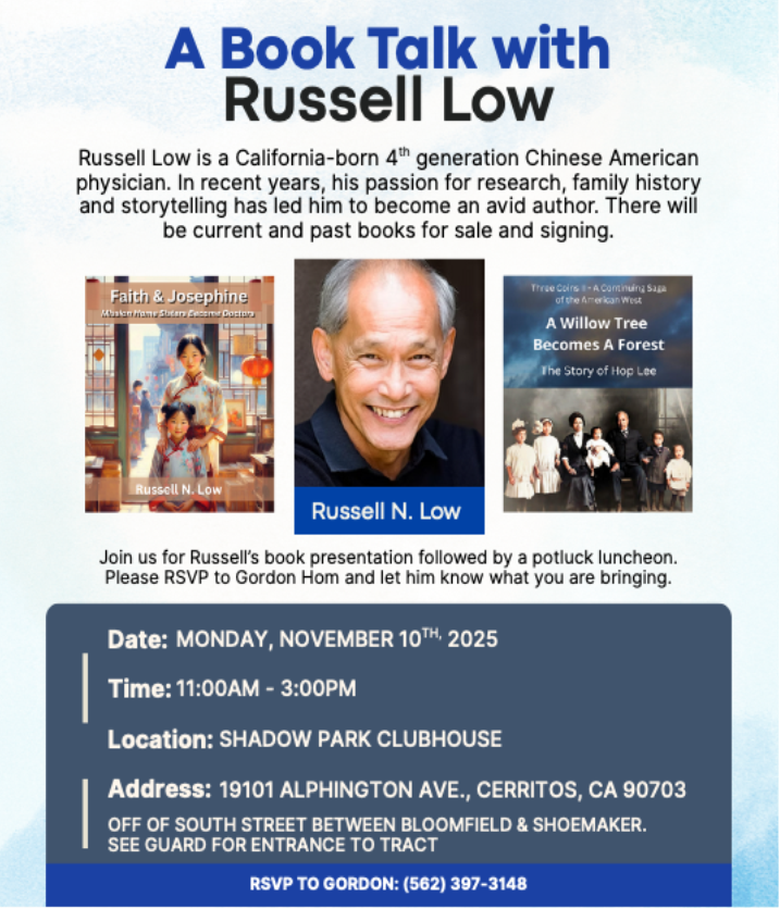 A Book Talk with Russell Low Flyer Nov 2025