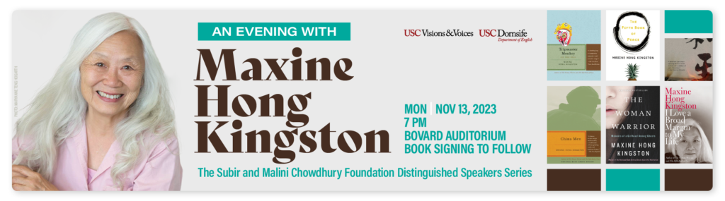 An Evening with Maxine Hong Kingston flyer