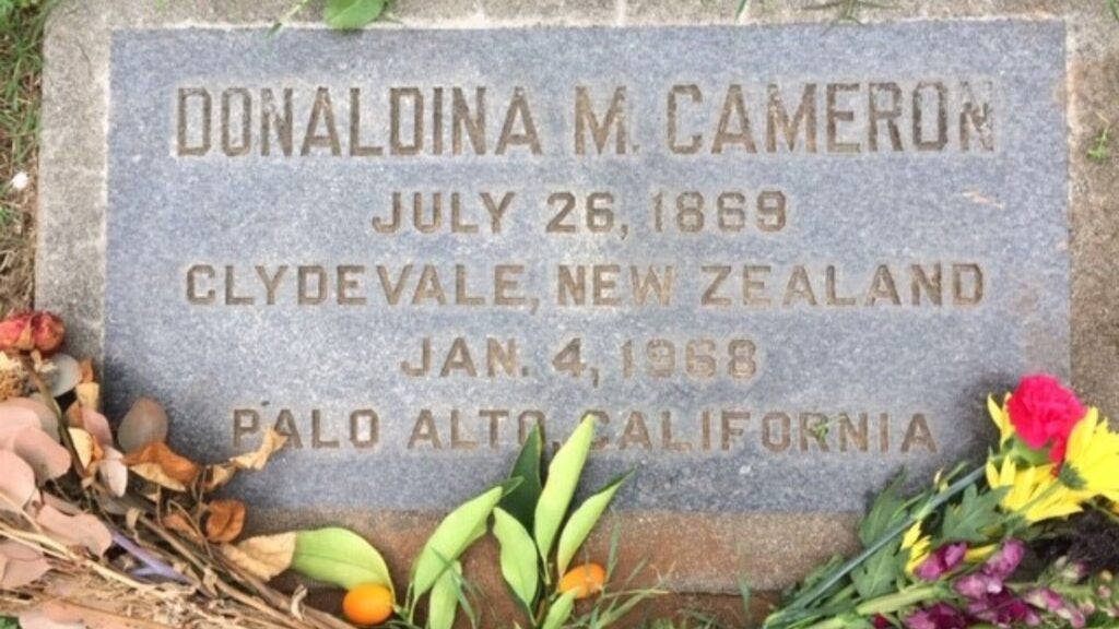 Headstone for Donaldina Cameron at Evergreen Cemetery