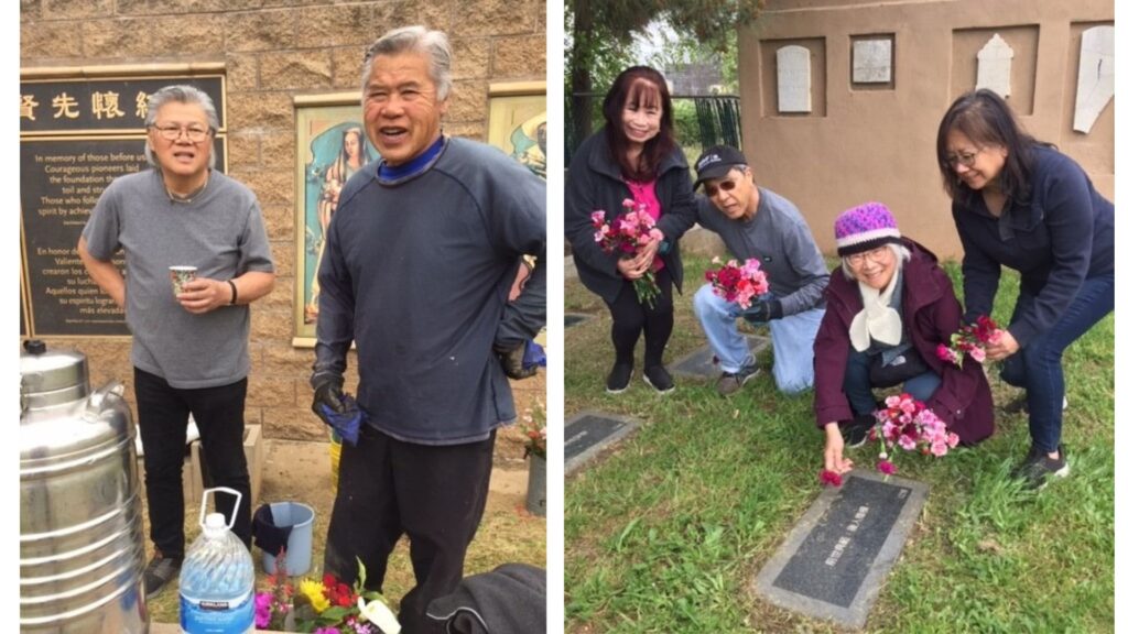 Photos at Evergreen Cemetery of Ching Ming