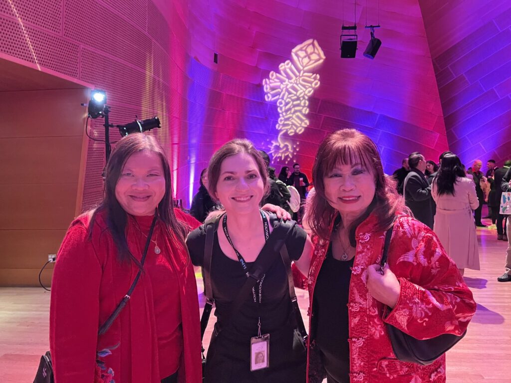 Photo with photographer at the Lunar New Year pre-concert reception