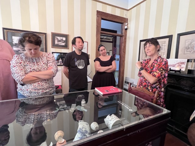 Visiting our artifacts display