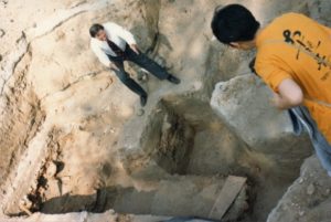 Photo of the archeological dig in Riverside Chinatown