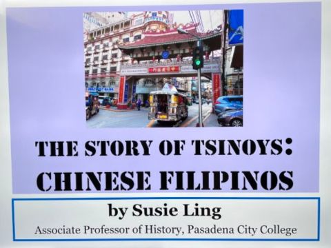 The Story of Tsinoys main presentation slide
